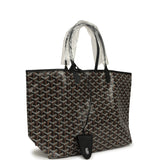 Goyard Goyardine Black Saint Louis PM Tote Bag Palladium Hardware - Thumbnail View 2