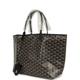 Goyard Goyardine Black Saint Louis PM Tote Bag Palladium Hardware - Thumbnail View 5