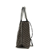 Goyard Goyardine Black Saint Louis PM Tote Bag Palladium Hardware - Thumbnail View 3
