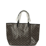 Goyard Goyardine Black Saint Louis PM Tote Bag Palladium Hardware - Thumbnail View 4