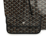 Goyard Goyardine Black Saint Louis PM Tote Bag Palladium Hardware - Thumbnail View 6
