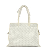 Goyard Goyardine White Hardy PM Bag Palladium Hardware - Thumbnail View 1
