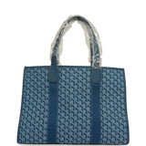 Goyard Goyardine Jacquard Ocean Blue Villette MM Bag - Thumbnail View 1