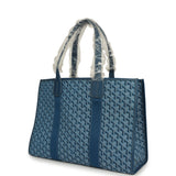 Goyard Goyardine Jacquard Ocean Blue Villette MM Bag - Thumbnail View 5