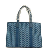 Goyard Goyardine Jacquard Ocean Blue Villette MM Bag - Thumbnail View 4