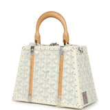 Goyard Goyardine Saigon Mini Trunk White Cervon Calfskin Palladium Hardware - Thumbnail View 5