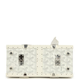 Goyard Goyardine Saigon Mini Trunk White Cervon Calfskin Palladium Hardware - Thumbnail View 6