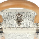 Goyard Goyardine Saigon Mini Trunk White Cervon Calfskin Palladium Hardware - Thumbnail View 8