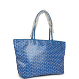 Goyard Goyardine Canvas Sky Blue Artois MM Tote Palladium Hardware - Thumbnail View 2