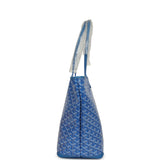 Goyard Goyardine Canvas Sky Blue Artois MM Tote Palladium Hardware - Thumbnail View 3