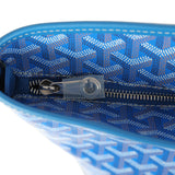 Goyard Goyardine Canvas Sky Blue Artois MM Tote Palladium Hardware - Thumbnail View 7