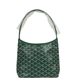 Goyard Goyardine Green Boheme Mini Hobo Bag Palladium Hardware - Thumbnail View 1