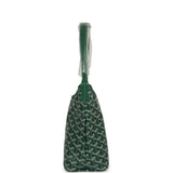 Goyard Goyardine Green Boheme Mini Hobo Bag Palladium Hardware - Thumbnail View 3
