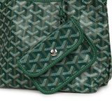 Goyard Goyardine Green Boheme Mini Hobo Bag Palladium Hardware - Thumbnail View 7