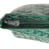 Goyard Goyardine Green Boheme Mini Hobo Bag Palladium Hardware - Thumbnail View 9