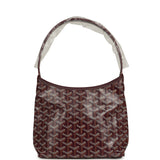 Goyard Goyardine Burgundy Boheme Mini Hobo Bag Palladium Hardware - Thumbnail View 1