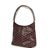 Goyard Goyardine Burgundy Boheme Mini Hobo Bag Palladium Hardware - Thumbnail View 5