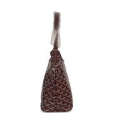 Goyard Goyardine Burgundy Boheme Mini Hobo Bag Palladium Hardware - Thumbnail View 3