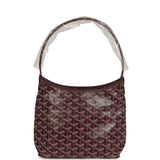Goyard Goyardine Burgundy Boheme Mini Hobo Bag Palladium Hardware - Thumbnail View 4