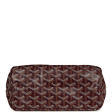 Goyard Goyardine Burgundy Boheme Mini Hobo Bag Palladium Hardware - Thumbnail View 6
