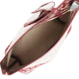 Goyard Goyardine Burgundy Boheme Mini Hobo Bag Palladium Hardware - Thumbnail View 8