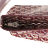 Goyard Goyardine Burgundy Boheme Mini Hobo Bag Palladium Hardware - Thumbnail View 9