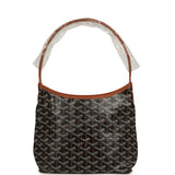 Goyard Goyardine Black, Brown Boheme Mini Hobo Bag Palladium Hardware - Thumbnail View 1