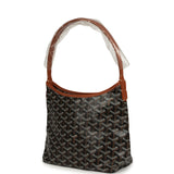 Goyard Goyardine Black, Brown Boheme Mini Hobo Bag Palladium Hardware - Thumbnail View 5
