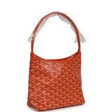 Goyard Goyardine Orange Boheme Mini Hobo Bag Palladium Hardware - Thumbnail View 2
