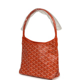 Goyard Goyardine Orange Boheme Mini Hobo Bag Palladium Hardware - Thumbnail View 5