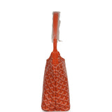 Goyard Goyardine Orange Boheme Mini Hobo Bag Palladium Hardware - Thumbnail View 3