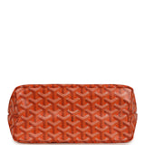 Goyard Goyardine Orange Boheme Mini Hobo Bag Palladium Hardware - Thumbnail View 6
