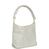 Goyard Goyardine White Boheme Mini Hobo Bag Palladium Hardware - Thumbnail View 2