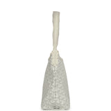 Goyard Goyardine White Boheme Mini Hobo Bag Palladium Hardware - Thumbnail View 4