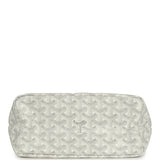 Goyard Goyardine White Boheme Mini Hobo Bag Palladium Hardware - Thumbnail View 6