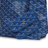 Goyard Goyardine Sky Blue Boheme Mini Hobo Bag Palladium Hardware - Thumbnail View 7
