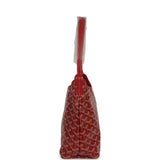 Goyard Goyardine Red Boheme Mini Hobo Bag Palladium Hardware - Thumbnail View 3