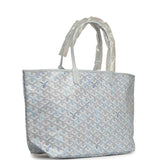 Goyard Goyardine Polar Blue Saint Louis PM Tote Palladium Hardware - Thumbnail View 2