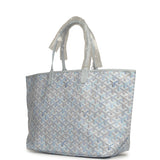 Goyard Goyardine Polar Blue Saint Louis PM Tote Palladium Hardware - Thumbnail View 5
