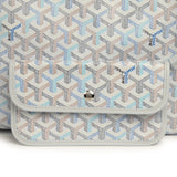 Goyard Goyardine Polar Blue Saint Louis PM Tote Palladium Hardware - Thumbnail View 7