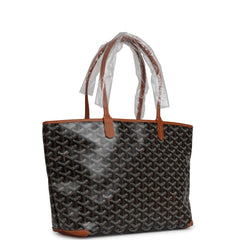 Goyard Goyardine Black, Brown Artois PM Palladium Hardware