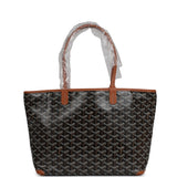 Goyard Goyardine Black, Brown Artois PM Palladium Hardware - Thumbnail View 4