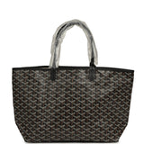 Goyard Goyardine Black Saint Louis PM Tote Bag Palladium Hardware - Thumbnail View 1