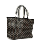 Goyard Goyardine Black Saint Louis PM Tote Bag Palladium Hardware - Thumbnail View 2
