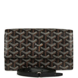 Goyard Goyardine Canvas Black Varenne Continental Wallet Bag Palladium Hardware - Thumbnail View 1