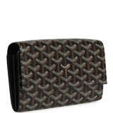 Goyard Goyardine Canvas Black Varenne Continental Wallet Bag Palladium Hardware - Thumbnail View 2