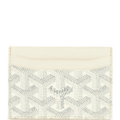 Goyard Goyardine Canvas White Saint-Sulpice Card Wallet