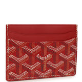 Goyard Goyardine Canvas Red Saint-Sulpice Card Wallet - Thumbnail View 2