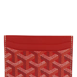 Goyard Goyardine Canvas Red Saint-Sulpice Card Wallet - Thumbnail View 3