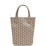 Goyard Goyardine Greige and Pink Poitiers Claire-Voie Mini Tote Bag Palladium Hardware - Thumbnail View 4